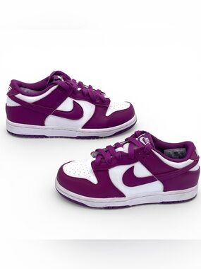 Nike Dunk Low GS Purple White Kids Youth 1Y Unisex Sneakers